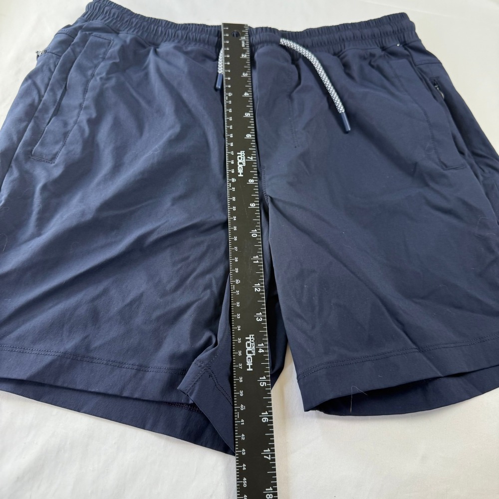 Birddogs Mens Large Navy Blue Lined Athletic Swim Trunks Drawstring Pockets - Picture 5 of 9